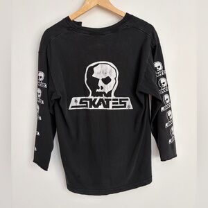 Vintage Skull Skates Longsleeve Tee – Size M